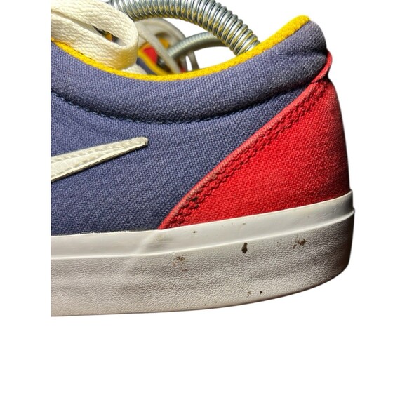 Nike Charge Solarsoft SB University Red, Navy & Yellow Canvas Shoes Men Size 9.5 - Picture 12 of 12